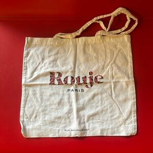 Rouje Paris Jeanne Damas Lip Reusable Tote Bag French